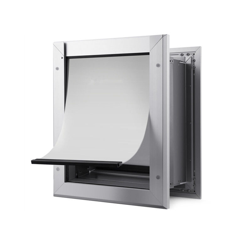 ISO9001 PET Aman Aluminium Pintu PET Pintu Penutupan Empat Cara Kunci Magnetik Anjing