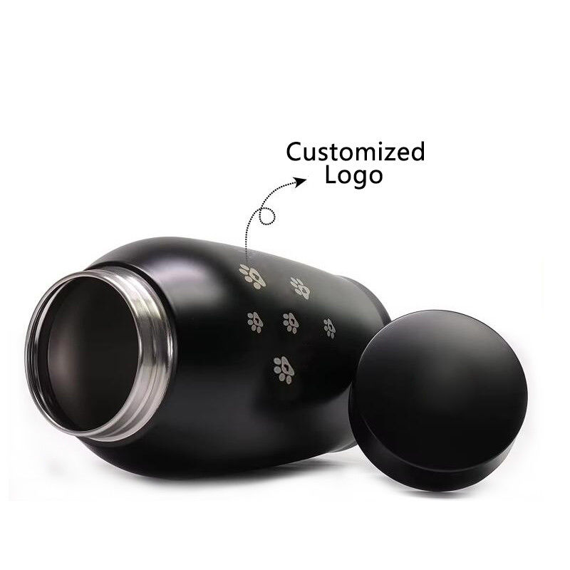 Custom Aluminium CNC Machining Part Memorial Jar Kucing Anjing Perlengkapan Pemakaman Disegel Stainless Steel Pet Urn